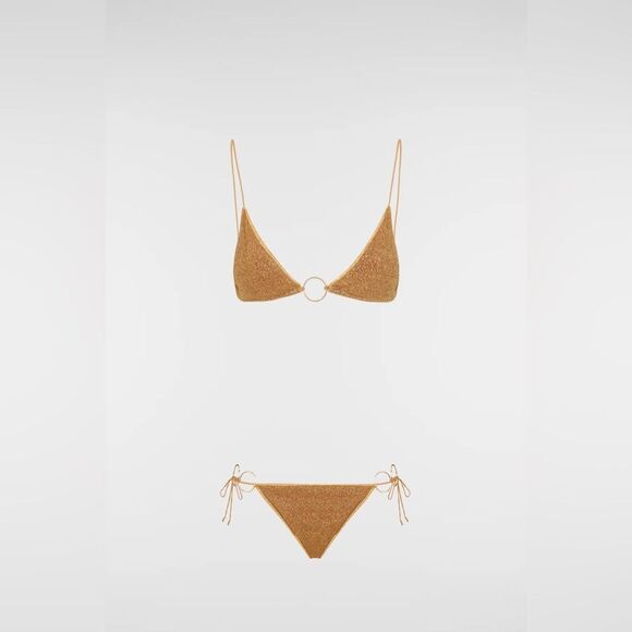 NEW OSEREE LUMIÈRE RING MICROKINI in gold - Picture 8 of 11